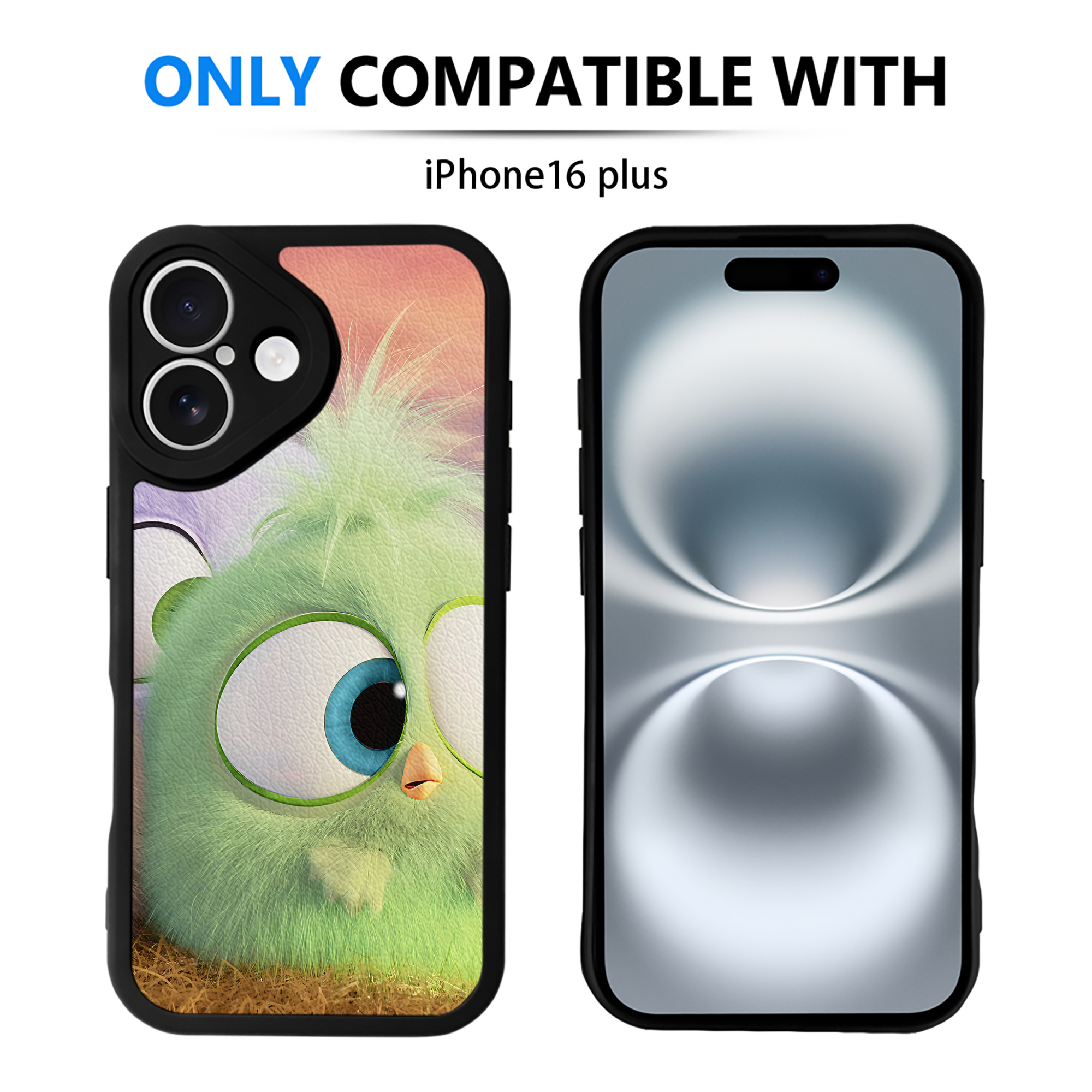 （画像用） Angry Birds アングリーバード 【iPhone 16シリーズ対応】シリコンスマホケース（レザー調） 材質：シリコン